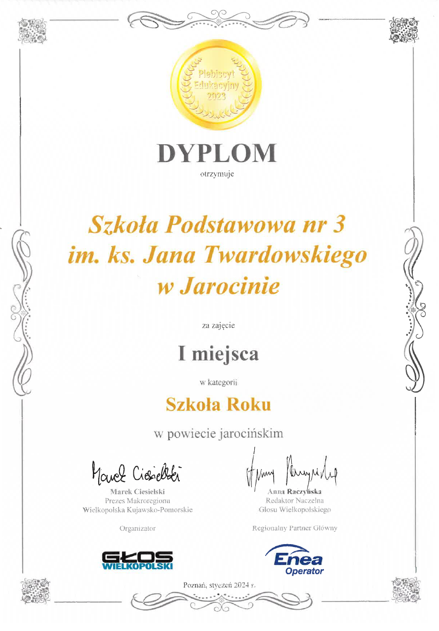 Sukces w Plebiscycie Edukacyjnym Gosu Wielkopolskiego