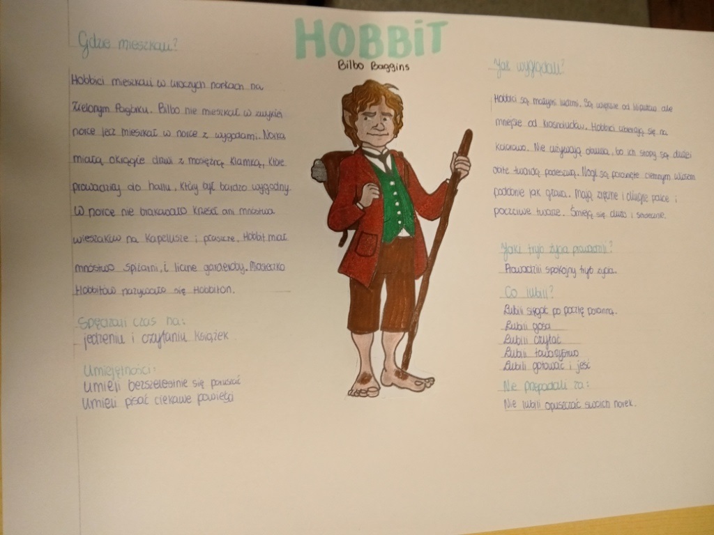 Album na podsumowanie omawiania Hobbita
