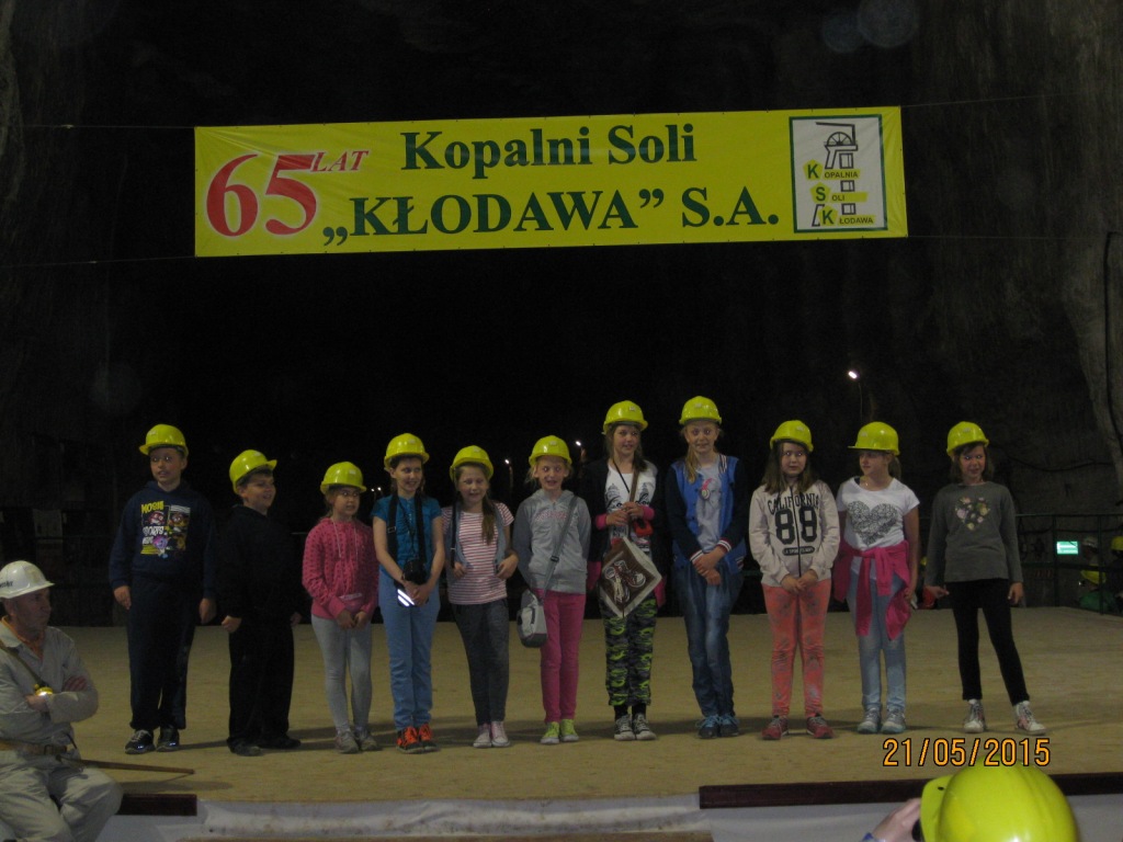 Wycieczka uczniw klasy IV do kopalni soli w Kodawie