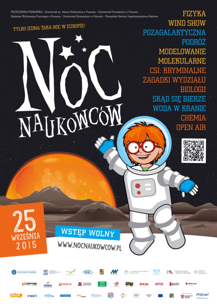 Plakat Noc Naukowcw 2015
