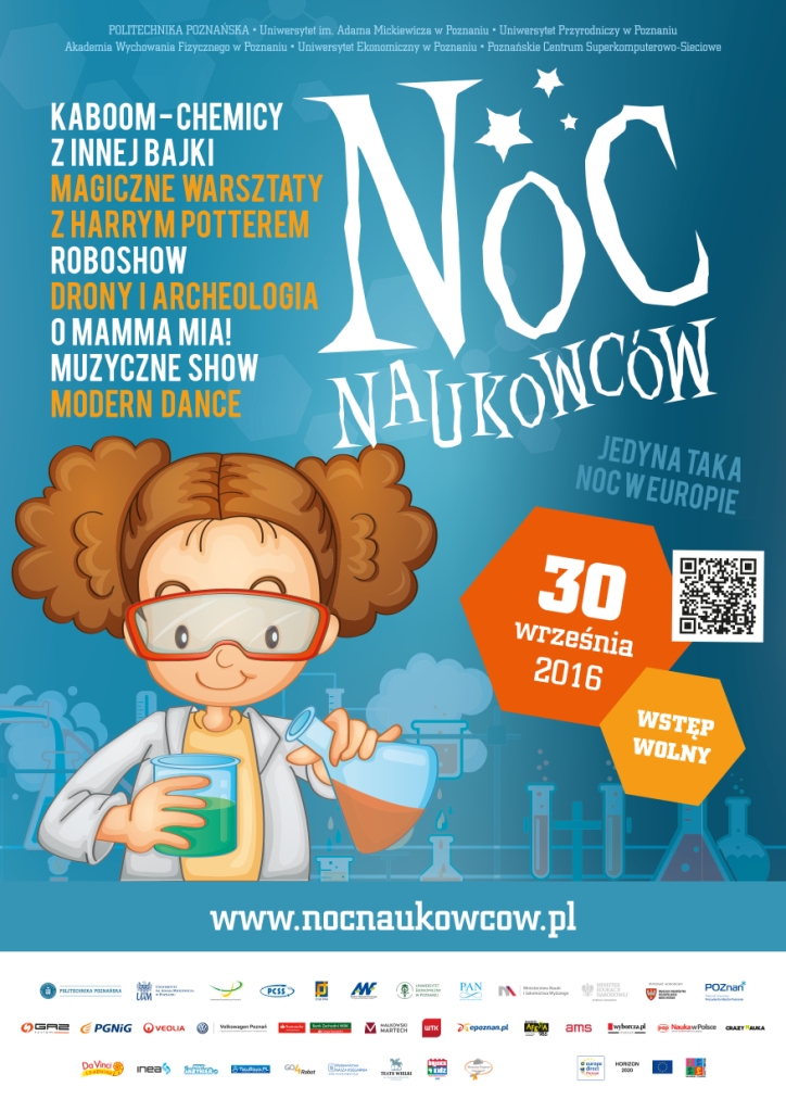 Plakat Noc Naukowcw 2016