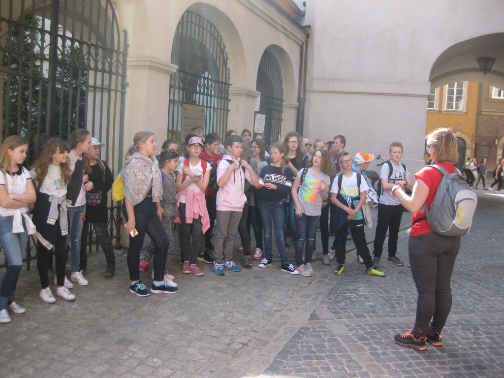 Wycieczka uczniw klasy pitej do Warszawy