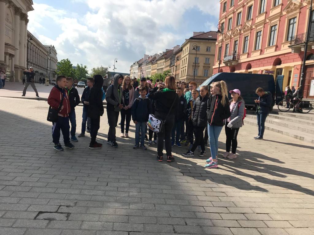 Wycieczka uczniw klasy szstej do Warszawy 2018