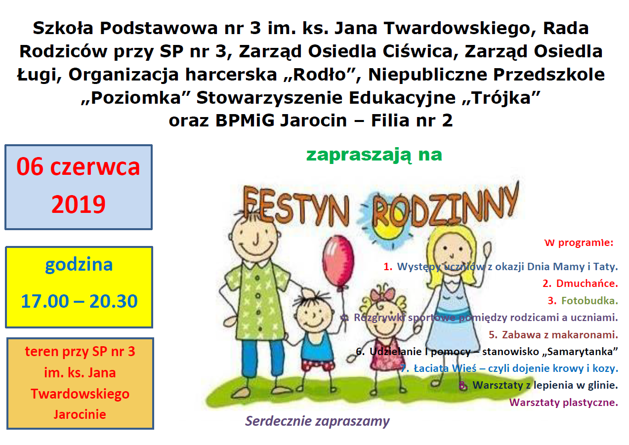 Plakat festyn rdodzinny 2019