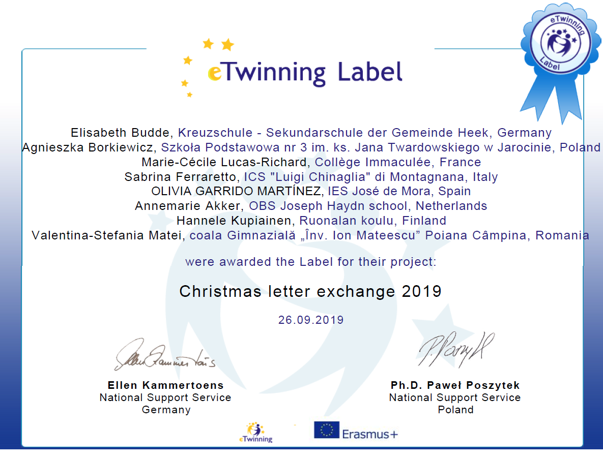 Plakat e-Twinnig Label