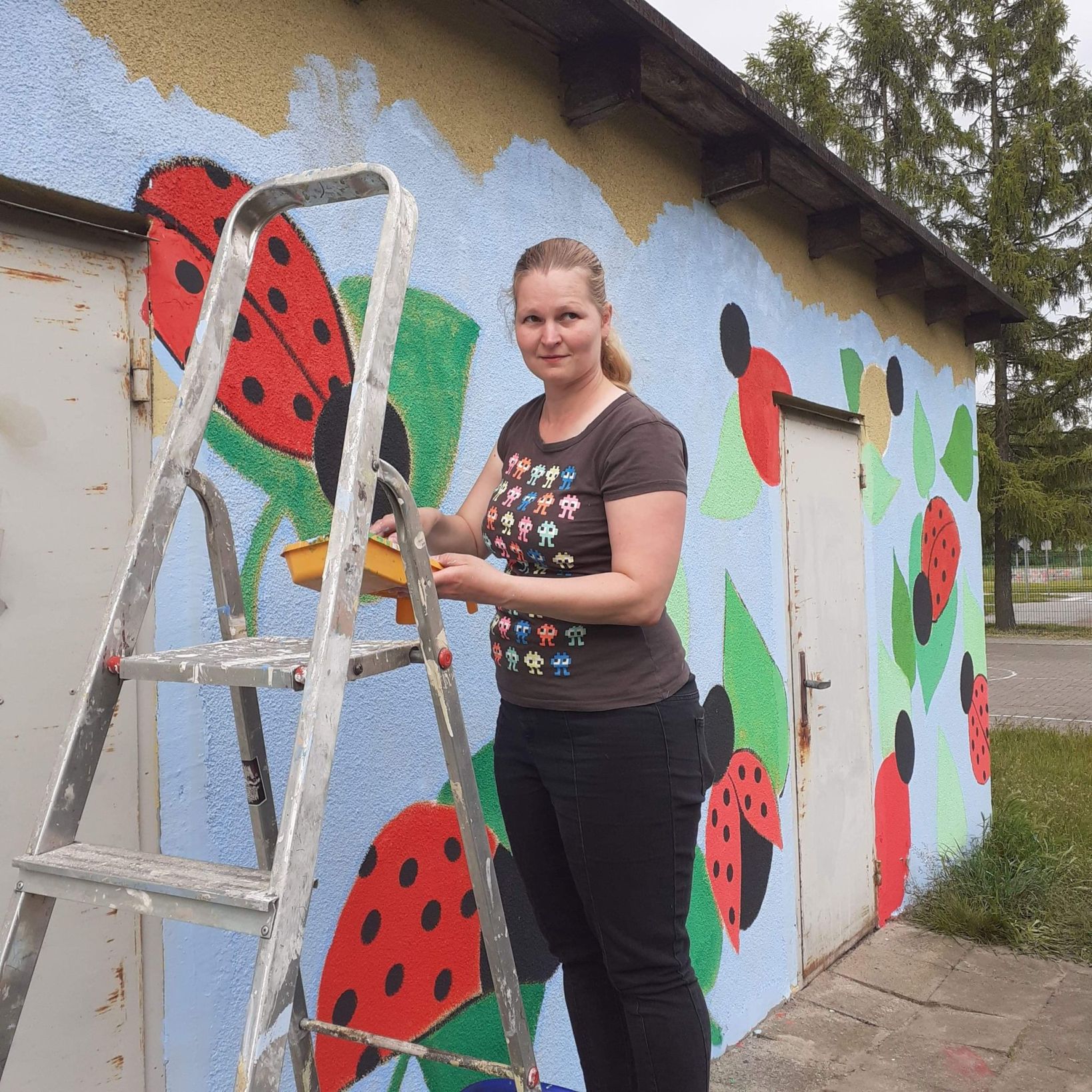 Malowanie budynku gospodarczego