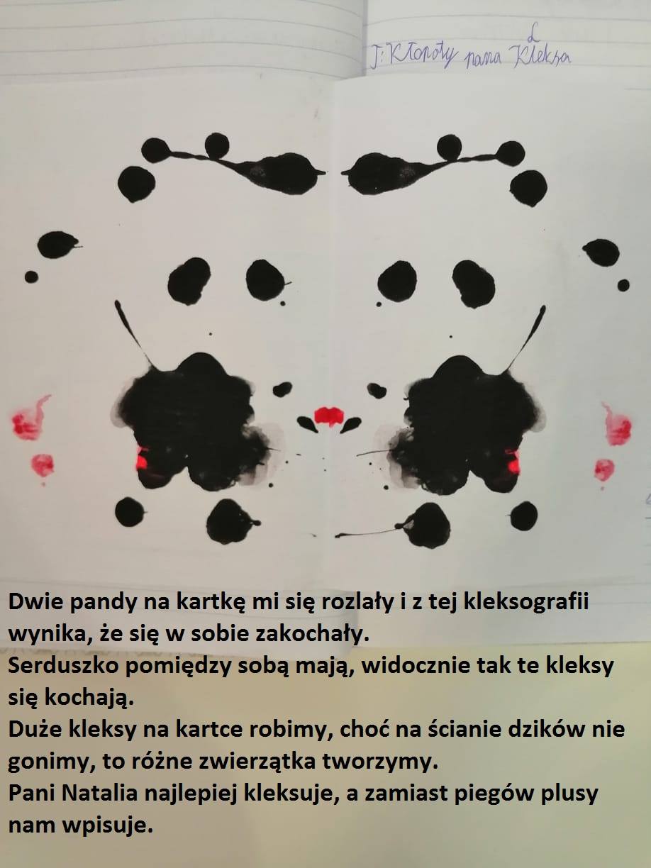 Kleksografia w klasie IV