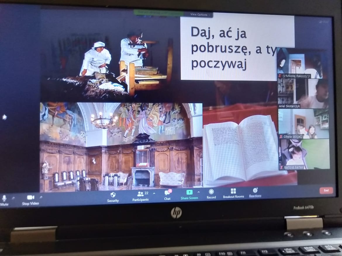 Spotkanie on-line z pani Agnieszk Zielisk