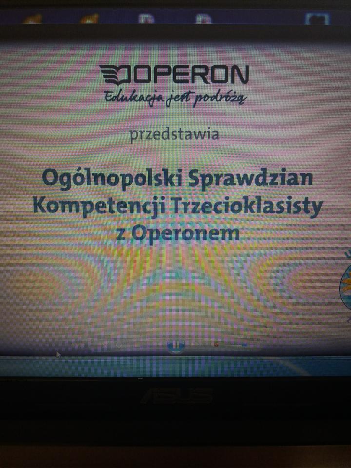 Oglnopolski Sprawdzian Kompetencji Trzecioklasisty OPERON 2023