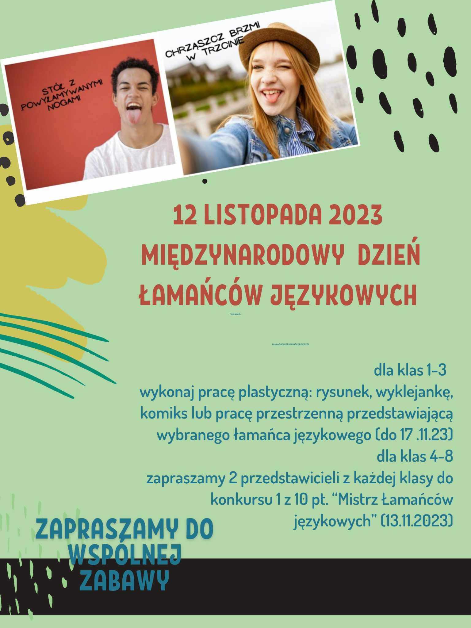 Midzynarodowy Dzie amacw Jzykowych - plakat