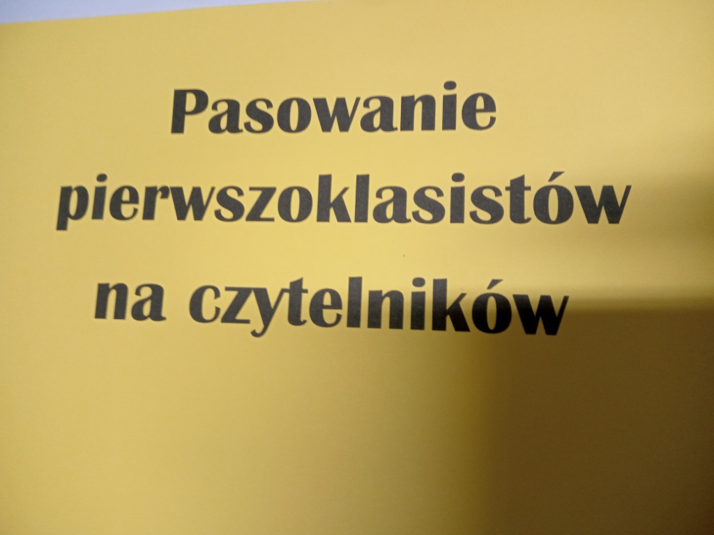 Uroczysto pasowania na czytelnikw biblioteki szkolnej 2024