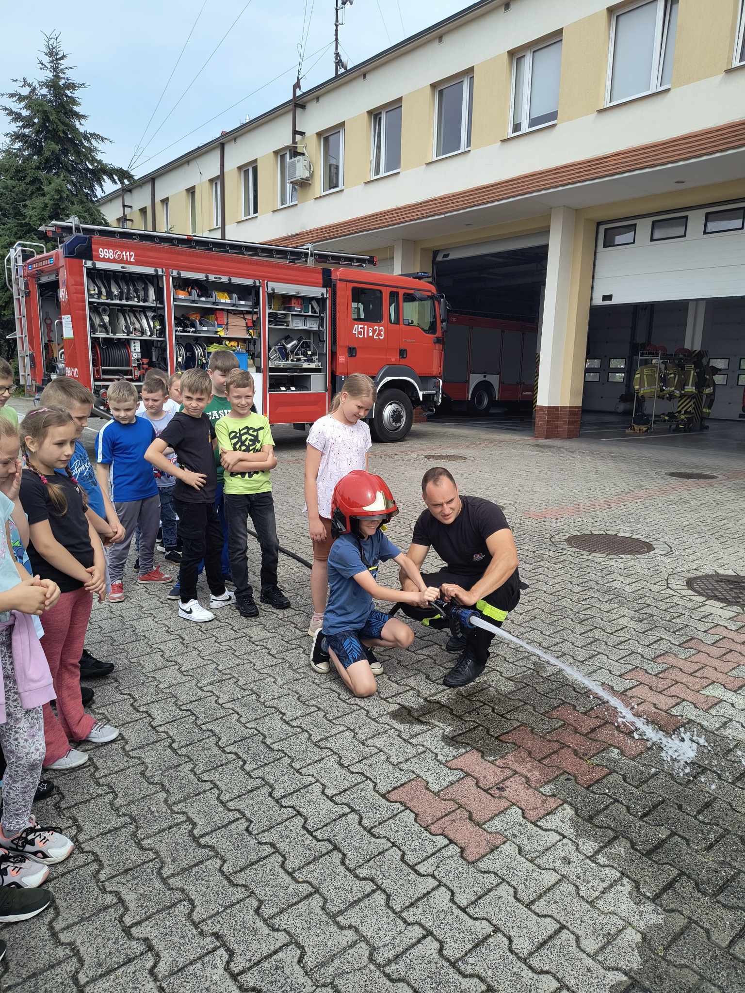 Wycieczka do Komendy Powiatowej Stray Poarnej w Jarocinie 2a