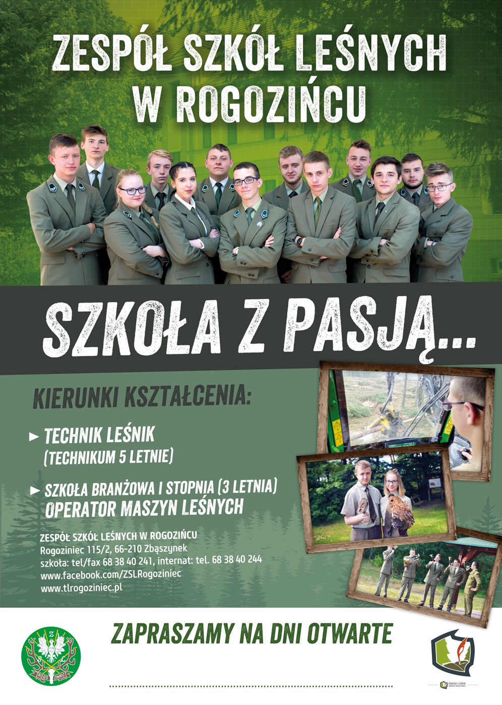 Zespół Szkół Leśnych w Rogozińcu - plakat