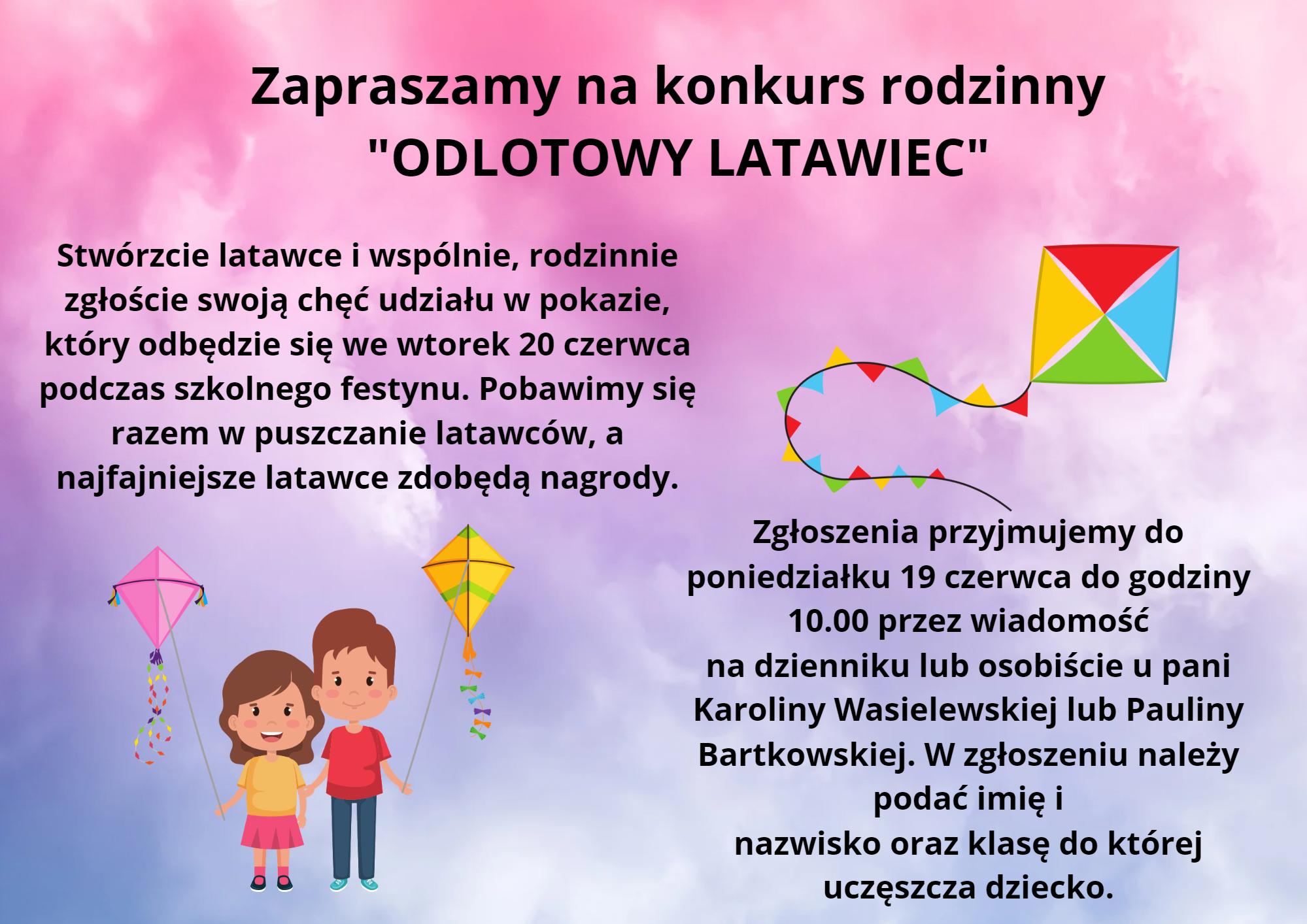 Konkurs rozdinny Odlotowy latawiec