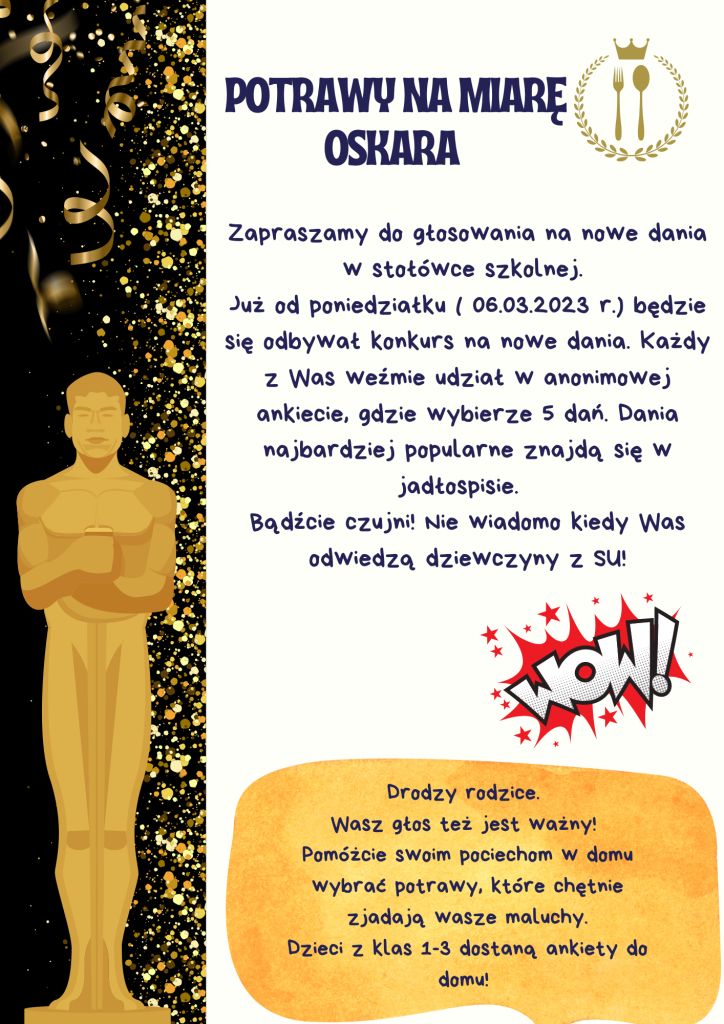 Plebiscyt na nowe potrawy w stowce szkolnej